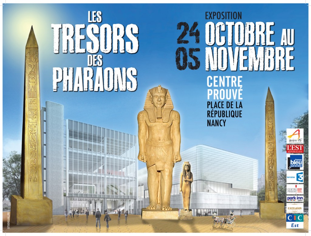exposition centre congrès nancy prouvé trésors de pharaons
