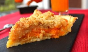 tarte crumble aux abricots