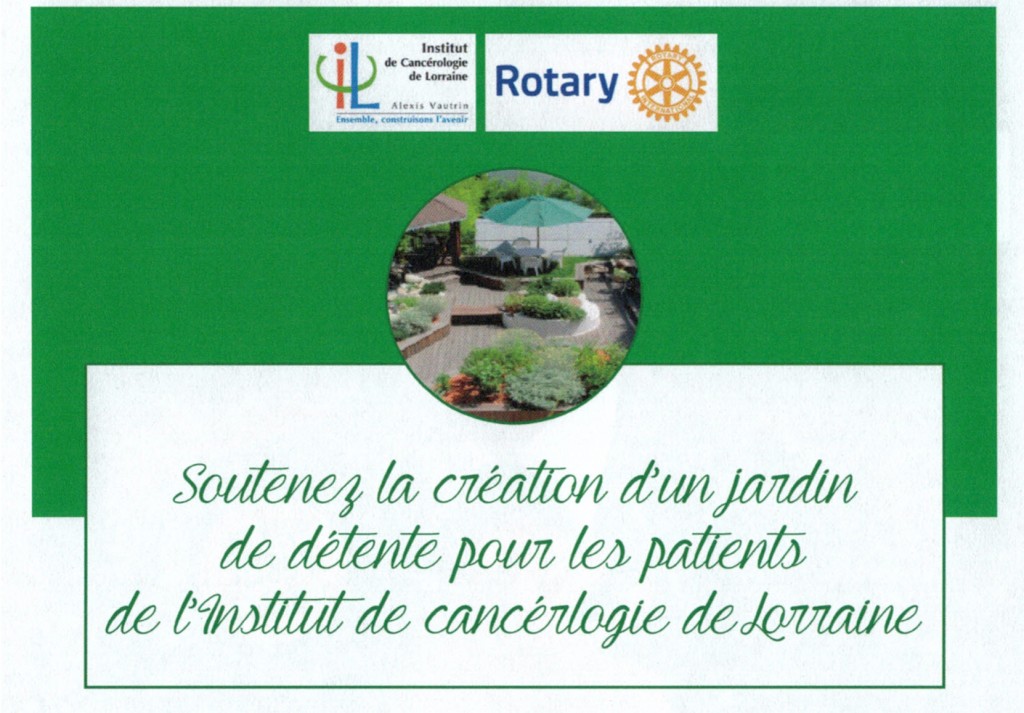 jardin cancerologie nancy rotary
