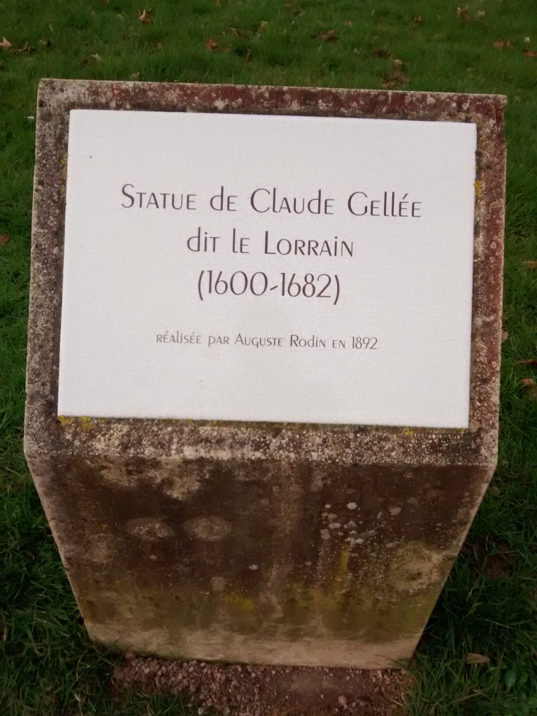 Parc de la Pepinière Nancy, statue Claude Gelée, Rodin, 1892
