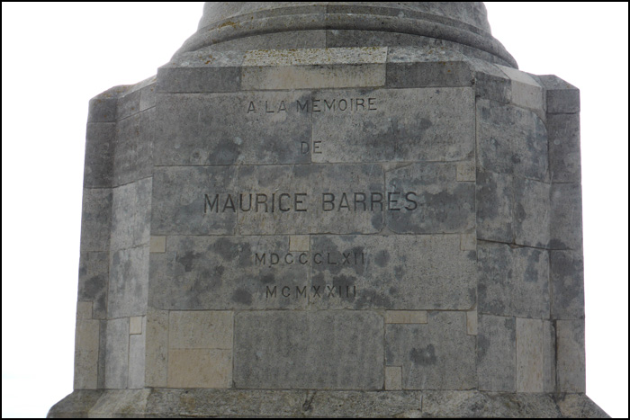 monument maurice barrès colline de sion