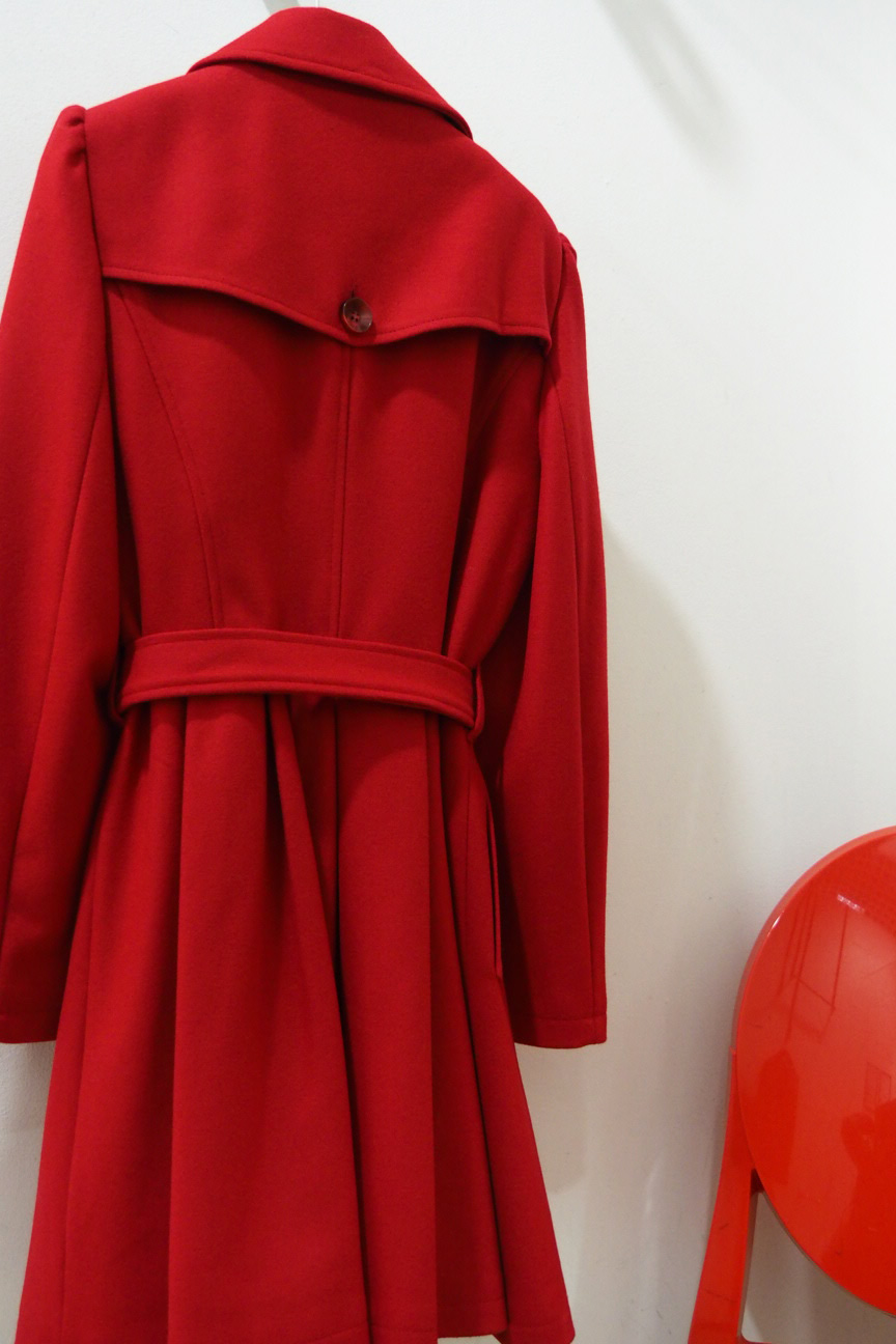 manteau rouge femme naf naf