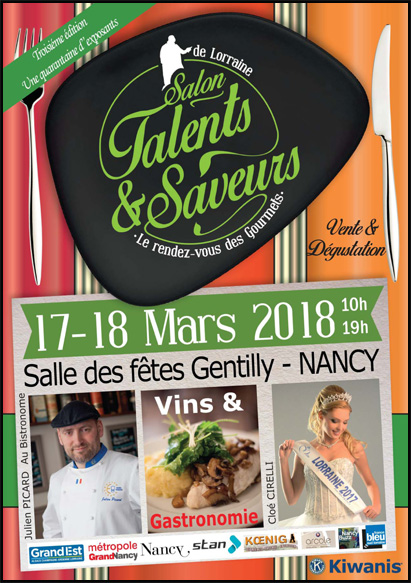 salon talents et saveurs nanc gentilly 17 et 18 mars 2018 kiwanis
